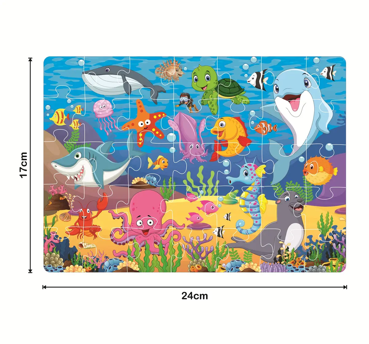 Ratna's 4 In 1 Animal World Puzzle, Jigsaw Puzzle, Multicolour, 4Y+