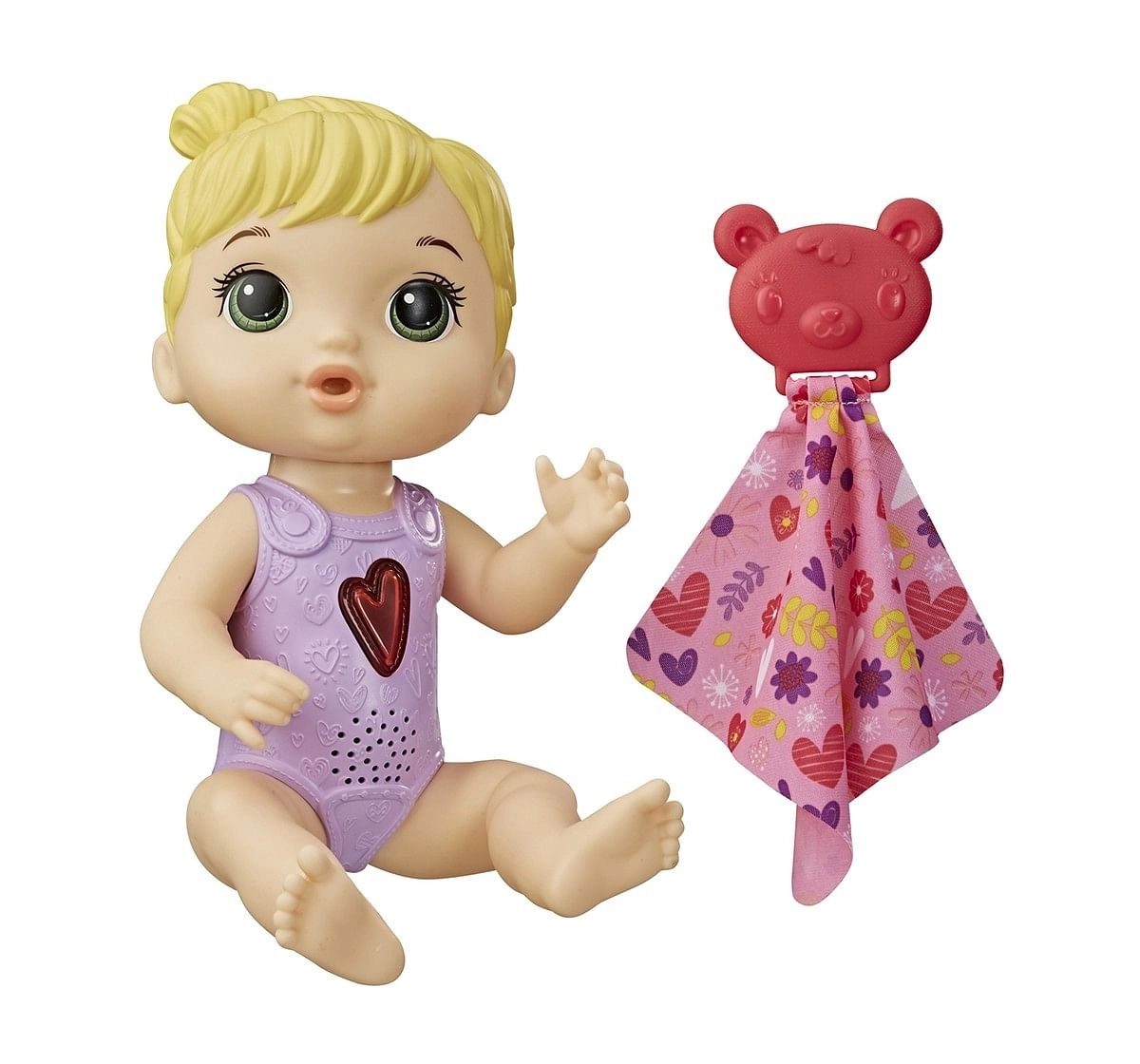 Baby Alive Happy Heartbeats Baby Doll, Responds to Play 10+ Sounds, Blinking Heart, Dolls & Accessories for Kids Ages 3 Years Old and Up 