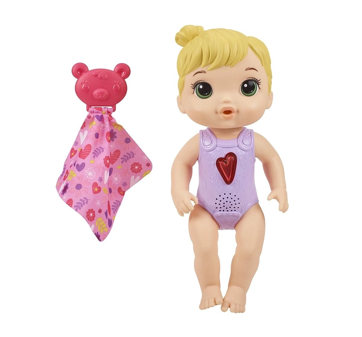 Baby Alive Happy Heartbeats Baby Doll, Responds to Play 10+ Sounds, Blinking Heart, Dolls & Accessories for Kids Ages 3 Years Old and Up 