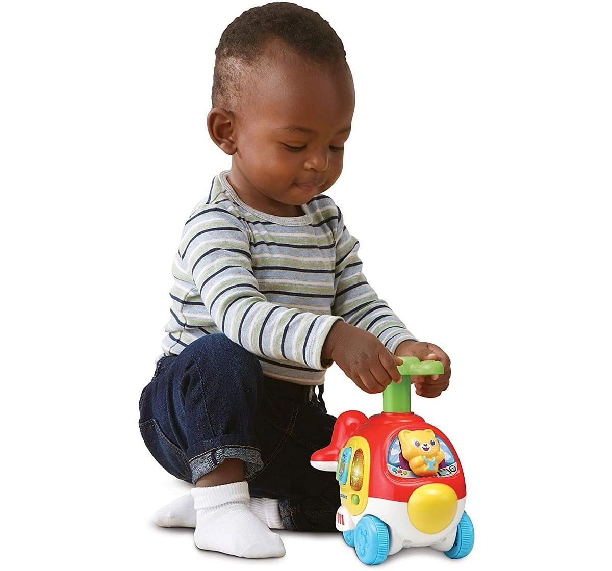 V-Tech PUSH & SPIN HELICOPTER  Learning Toys for Kids age 12M+ 