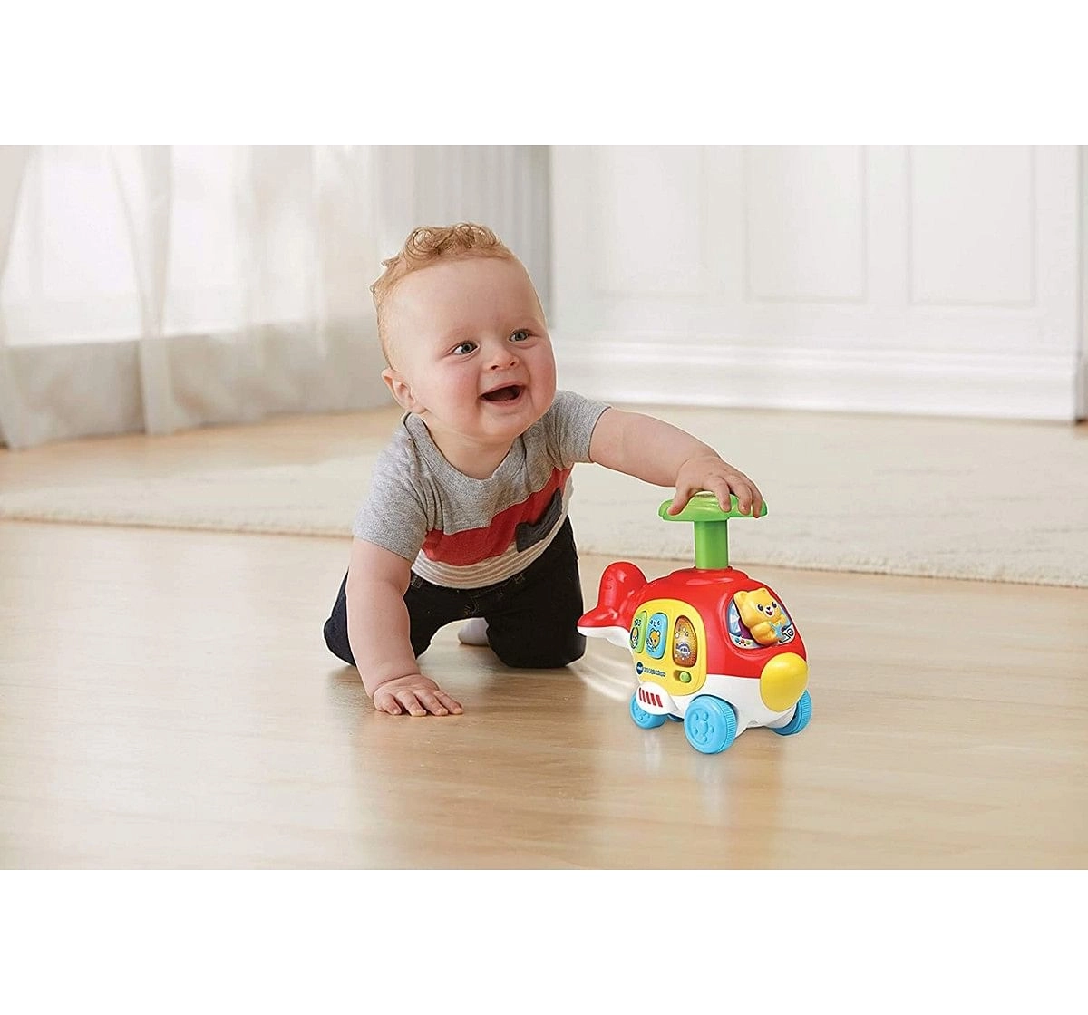 V-Tech PUSH & SPIN HELICOPTER  Learning Toys for Kids age 12M+ 