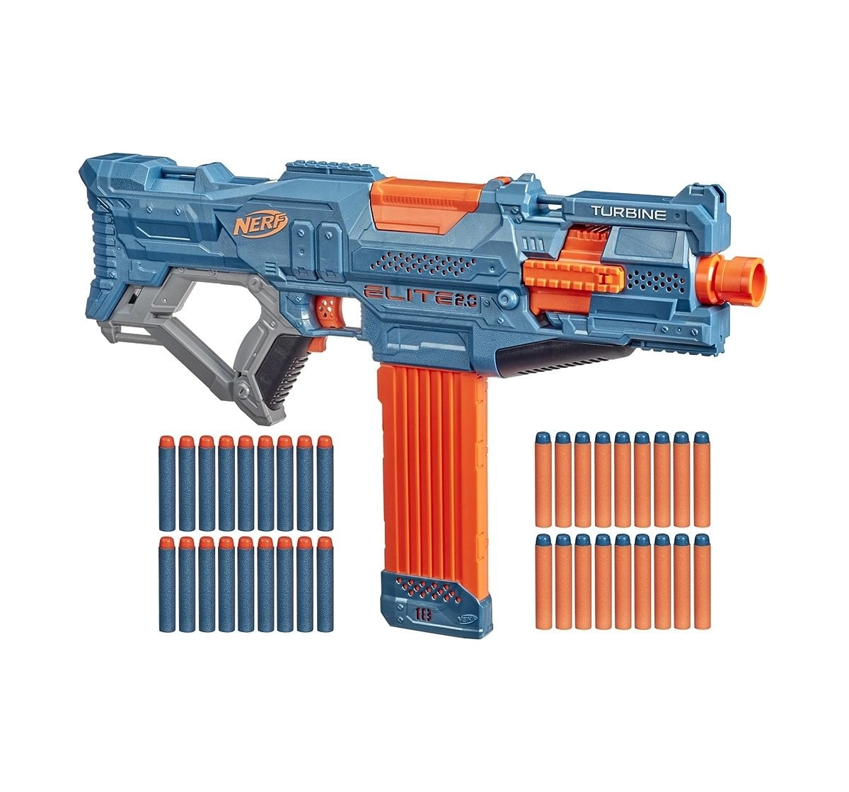 Nerf Mega Motostryke Motorized 10-Dart Blaster --  Includes 10 Official Nerf Mega Darts and 10-Dart Clip -- For Kids, Teens, Adults Blasters for age 8Y+ 