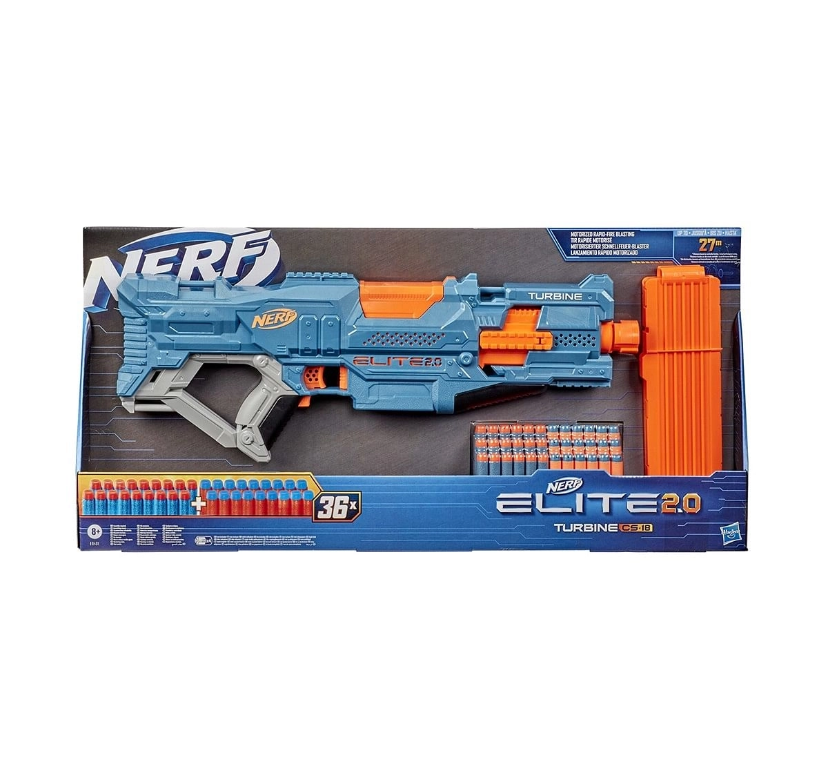 Nerf Mega Motostryke Motorized 10-Dart Blaster --  Includes 10 Official Nerf Mega Darts and 10-Dart Clip -- For Kids, Teens, Adults Blasters for age 8Y+ 
