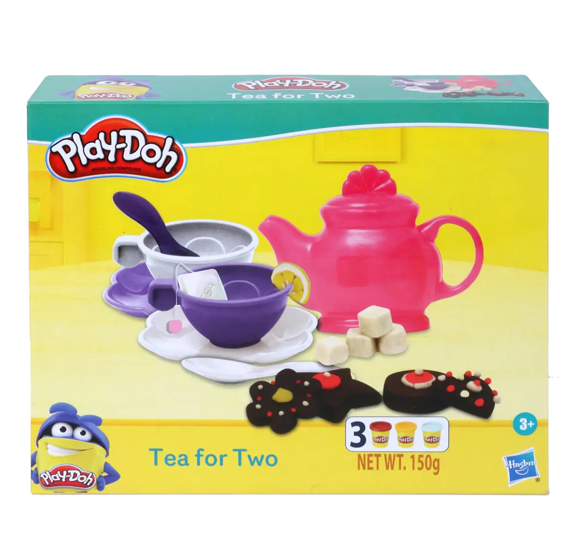 Play Doh Tea for Two Playset for Kids 3Y+, Multicolour
