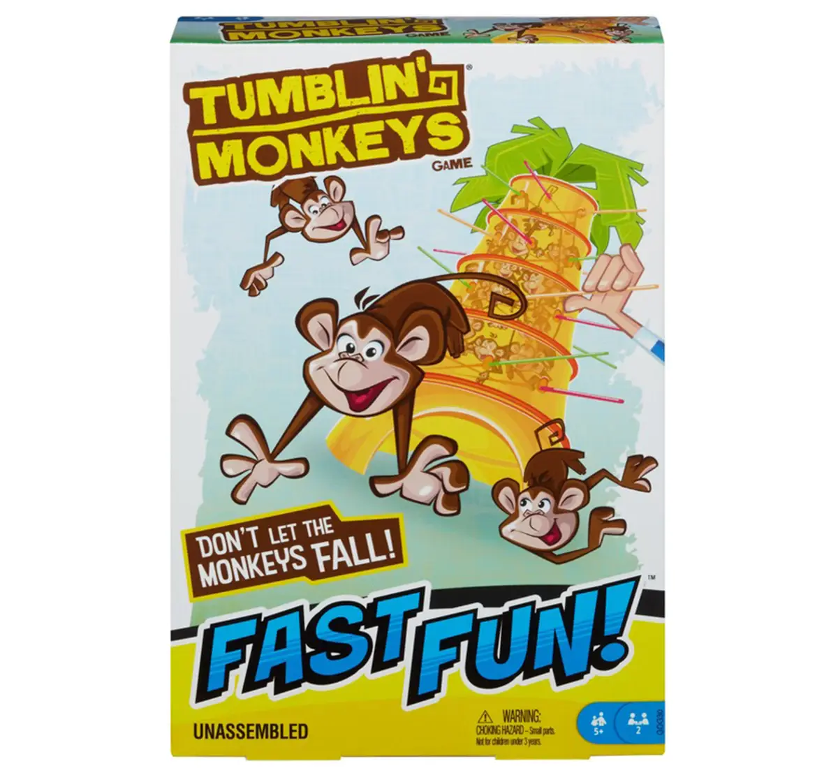 Mattel Games Games Fast Fun Tumblin' Monkeys,  4Y+ (Multicolor)