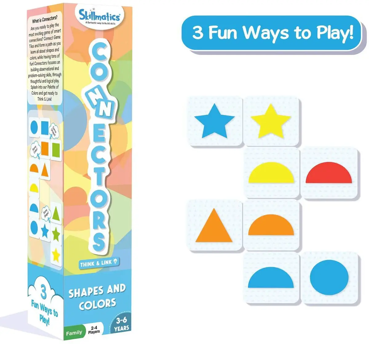 Skillmatics Connectors Shapes and Colors Paper card game Multicolor 3Y+