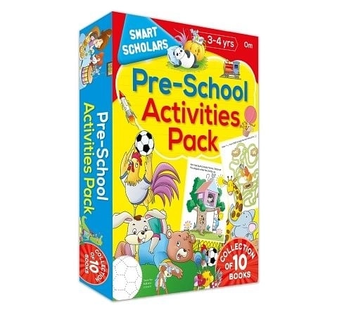 Pre-School Activities Pack Smart Scholars, 320 Pages Book By Om Books Editorial Team, Paperback ( Collection Of 10 Books)