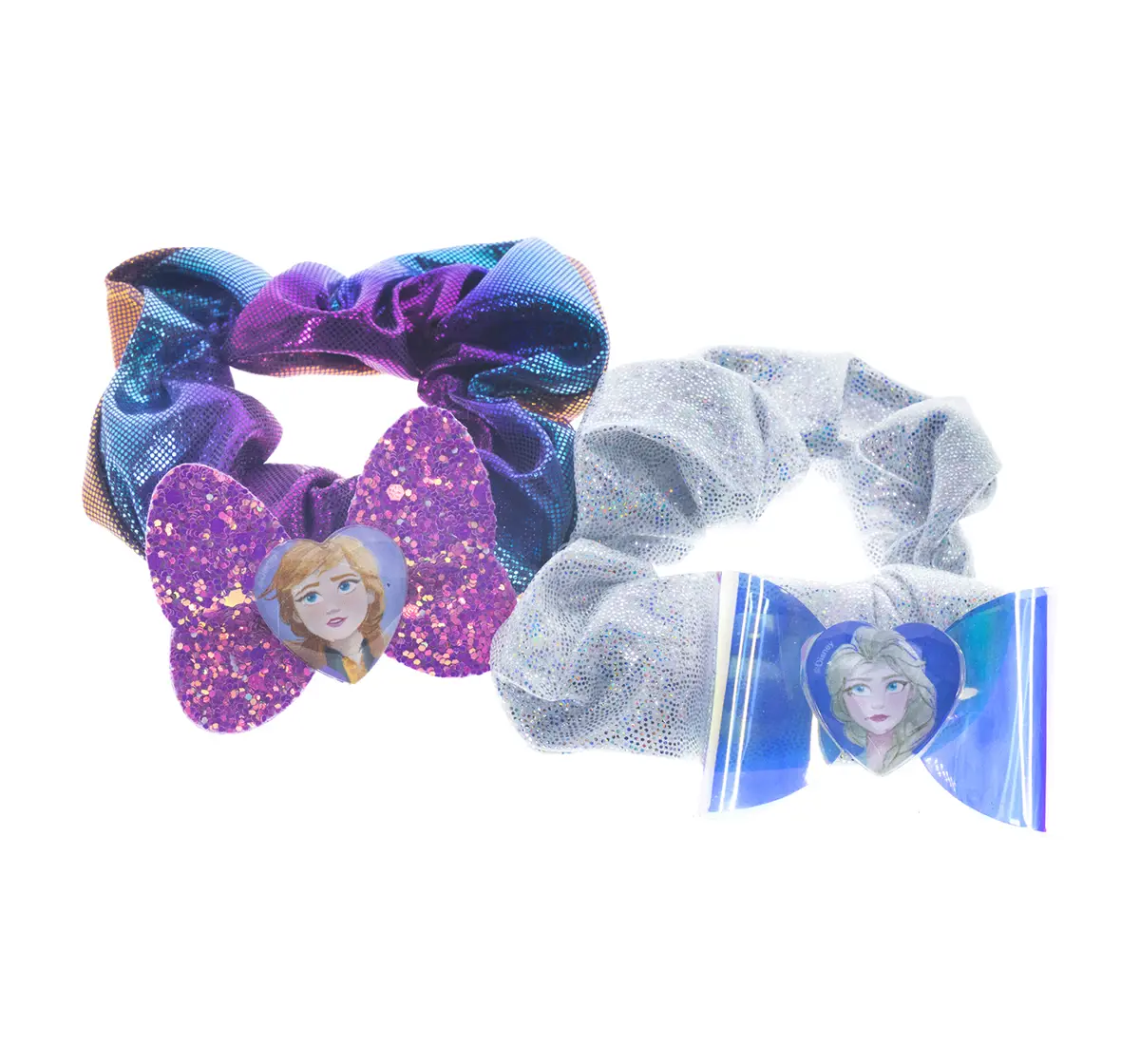 Townley Girl DISNEY FROZEN II2 PK IRRIDESCENT SCRUNCHY Toileteries and Makeup for age 3Y+ 