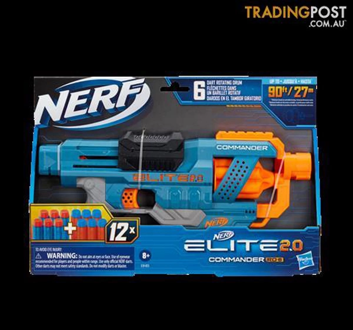 NERF Elite 2.0 Commander Rd-6, 12 Darts