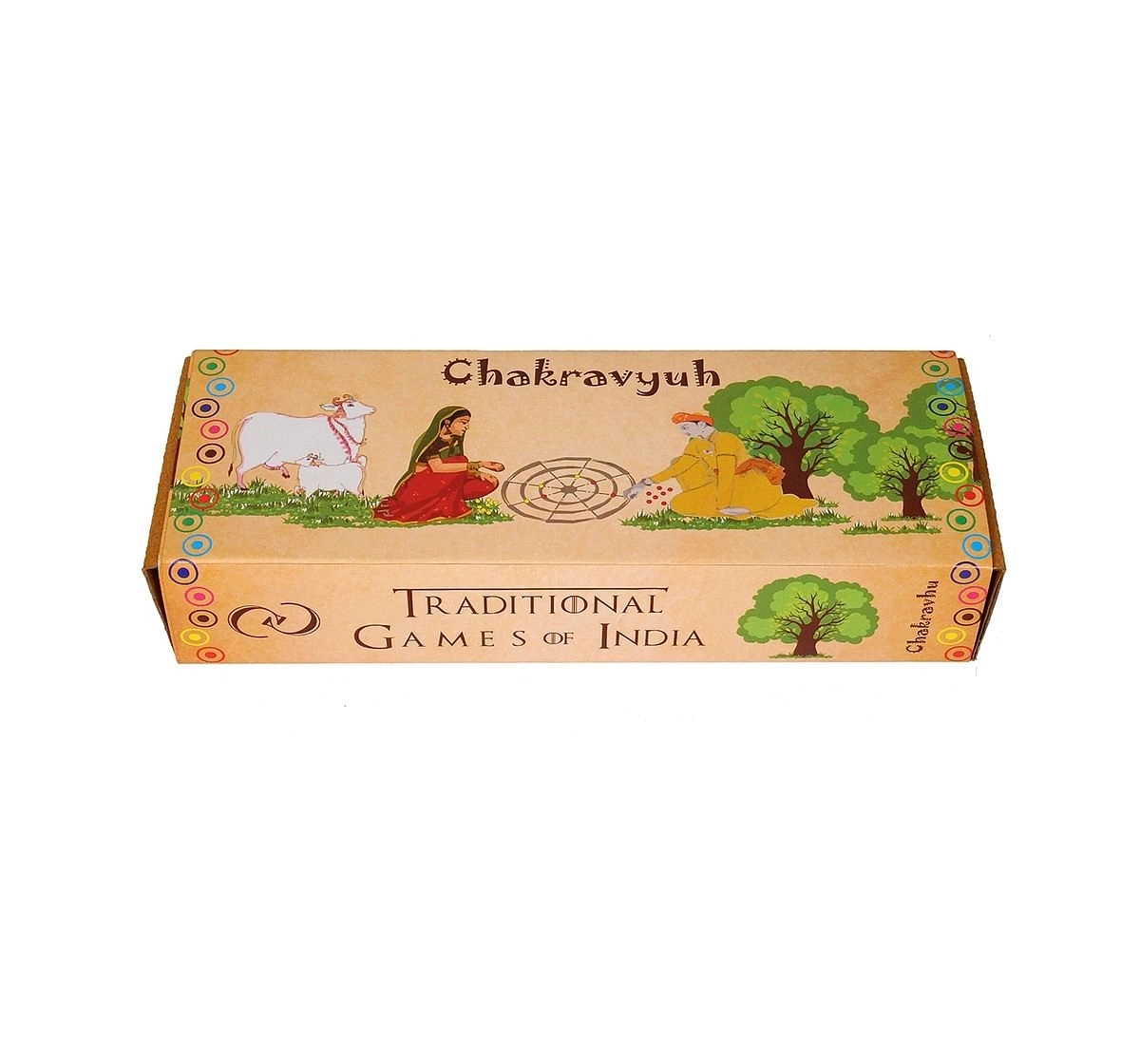 Craft & Culture Traditional Games Of India - Chakrvyuha Wooden Toy for Kids age 6Y+ 
