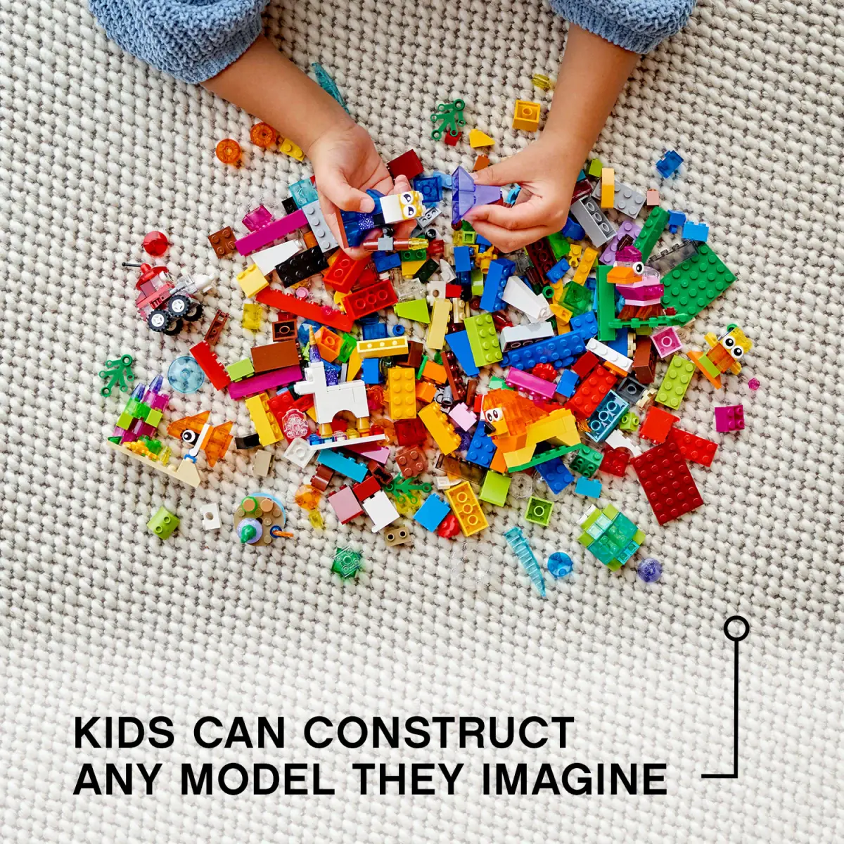 LEGO Creative Transparent Bricks Lego Blocks for Kids age 4Y+ 