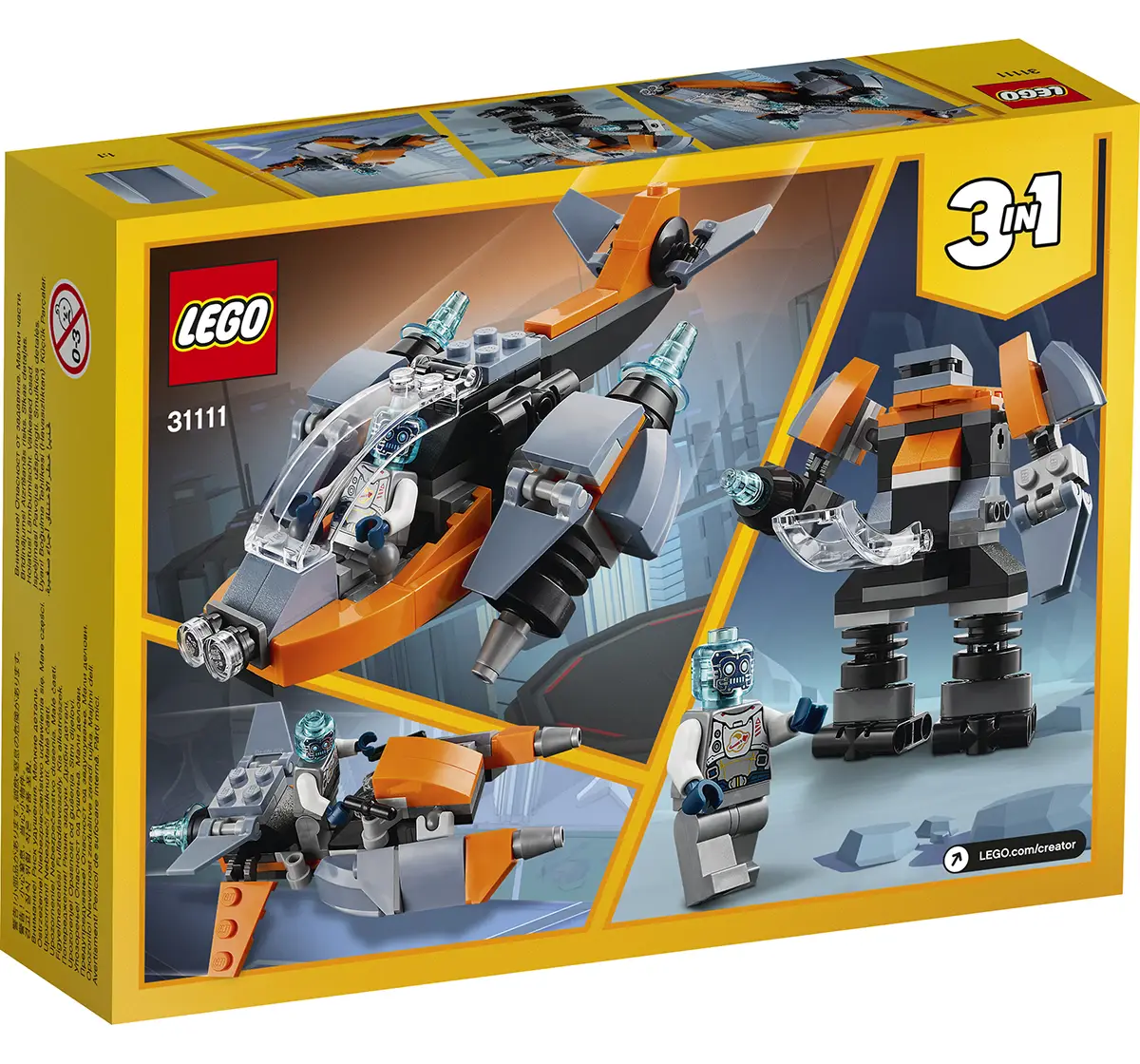 LEGO Cyber Drone Lego Blocks for Kids age 6Y+ 