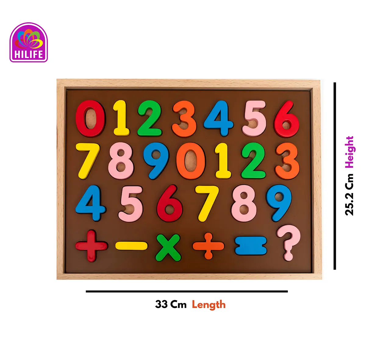 Hilife Number Puzzle 3 Layers,  3Y+ (Multicolor)