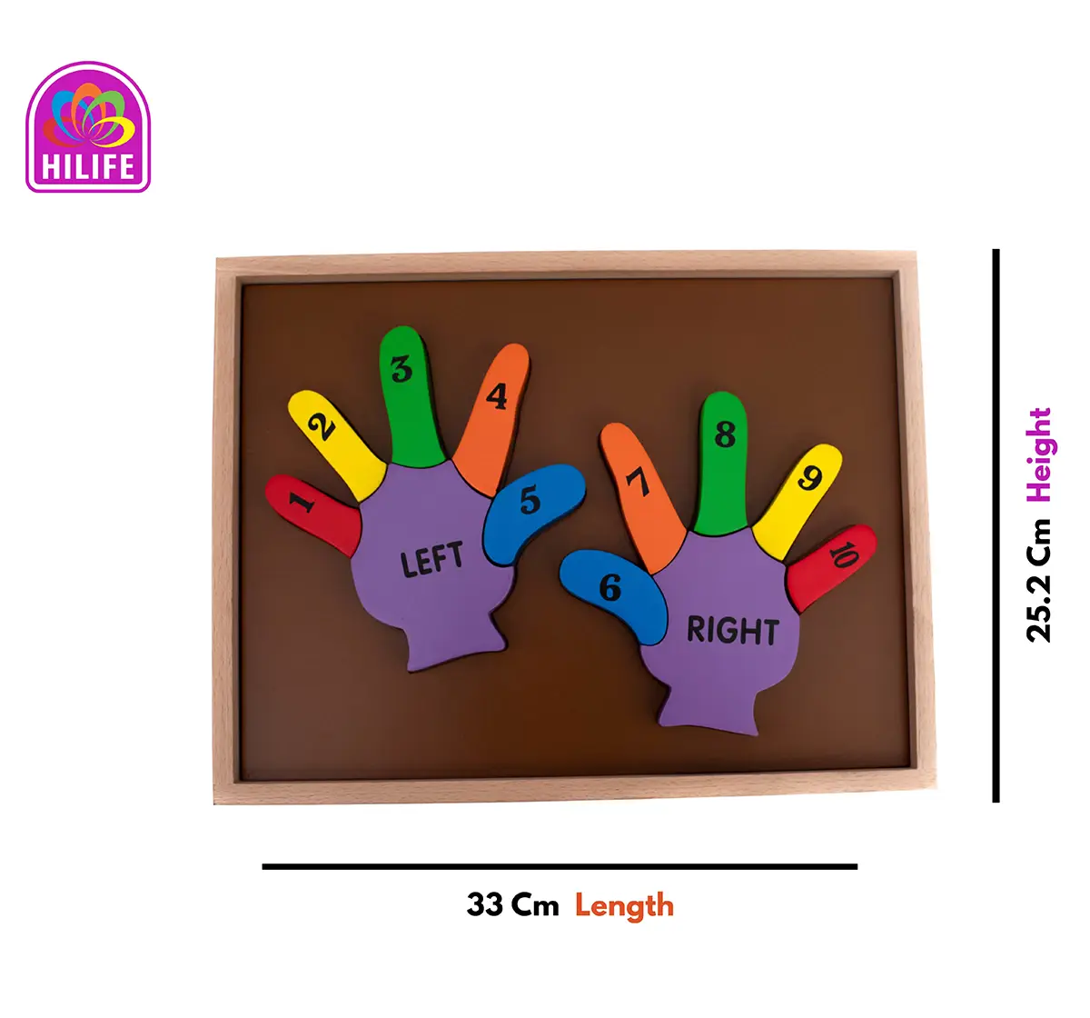 Hilife Counting Double Hand Puzzle 2 Layers,  3Y+ (Multicolor)
