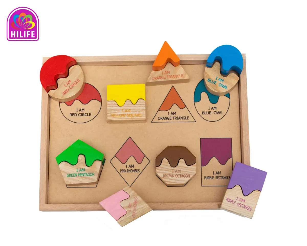 Hilife Match The Shape Puzzle 2 Layers,  3Y+ (Multicolor)