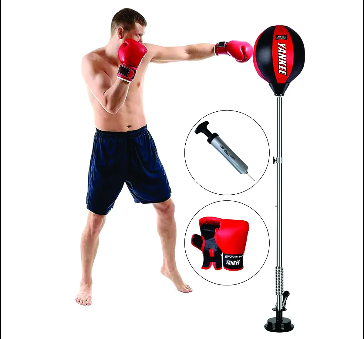 Speed Up Boxing Trainer Kit for Kids 10Y+, multicolour