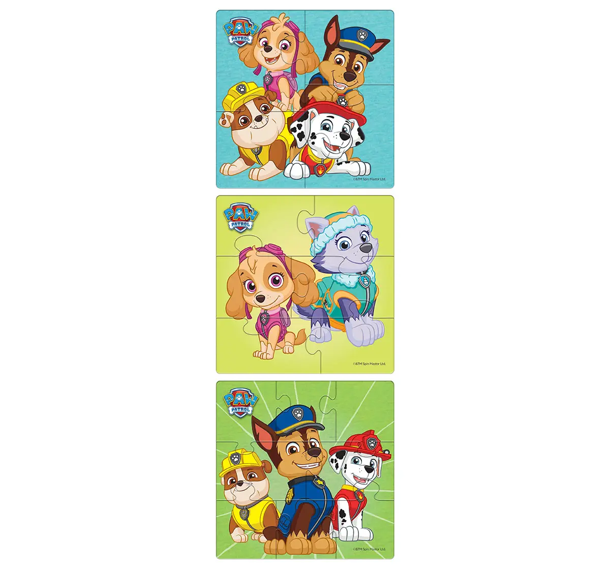 Paw Patrol First Puzzles 3 in 1, 3Y+