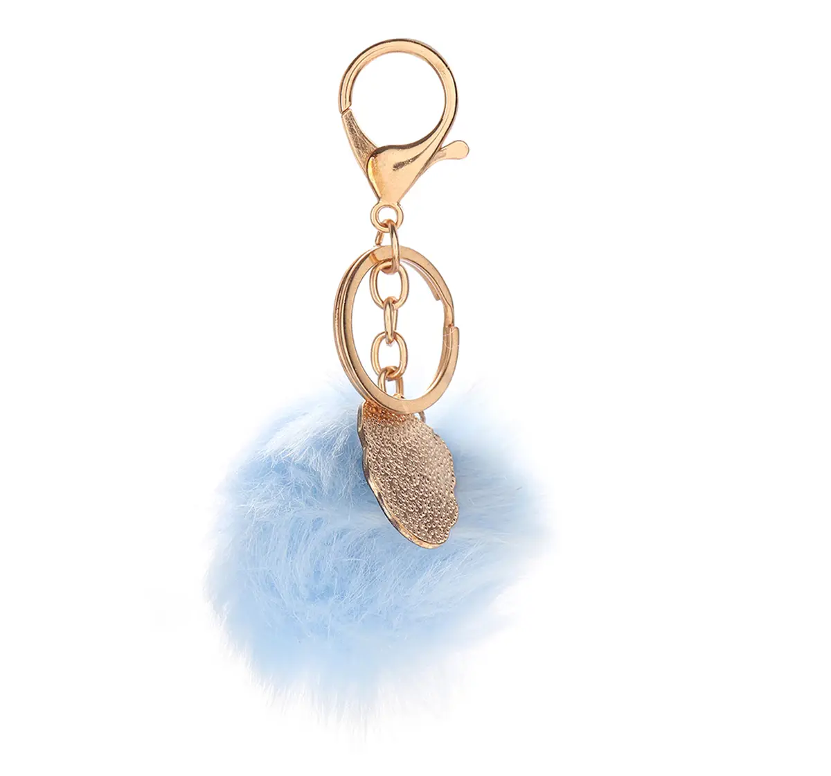 You Got This Fur Keychain by Hamster London for Handbag, Home Key, Car Key, etc, Blue, 3Y+