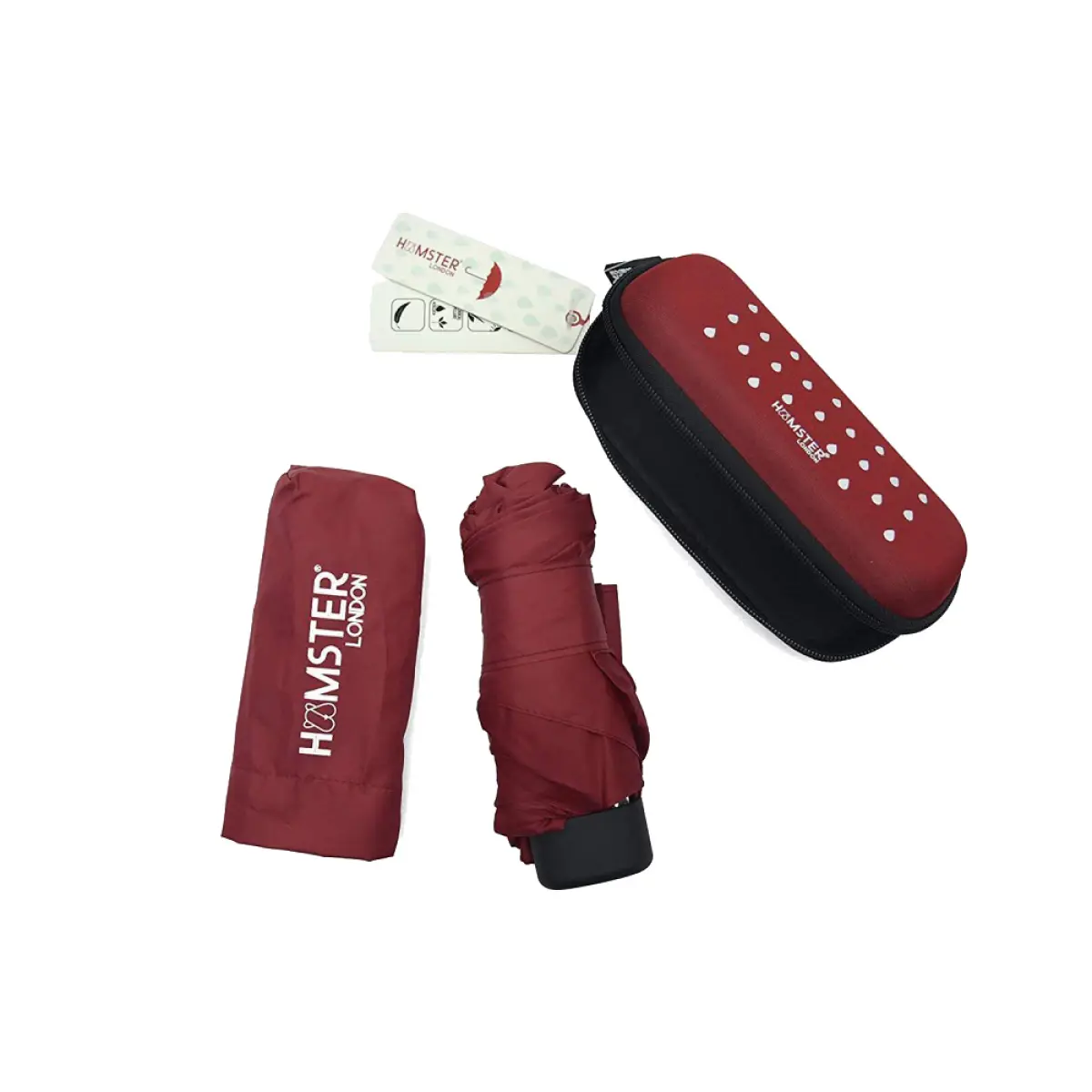 Hamster London Mini Red Umbrella, 52 cm, 7Y+