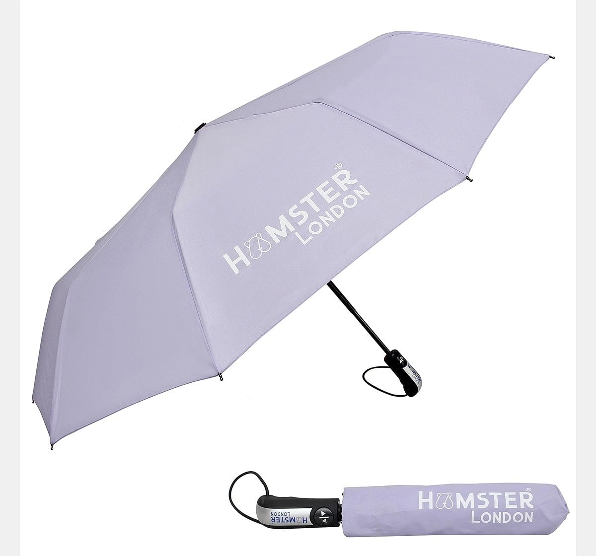 Hamster London Auto Open & Close Umbrella Light Purple, 8Y+
