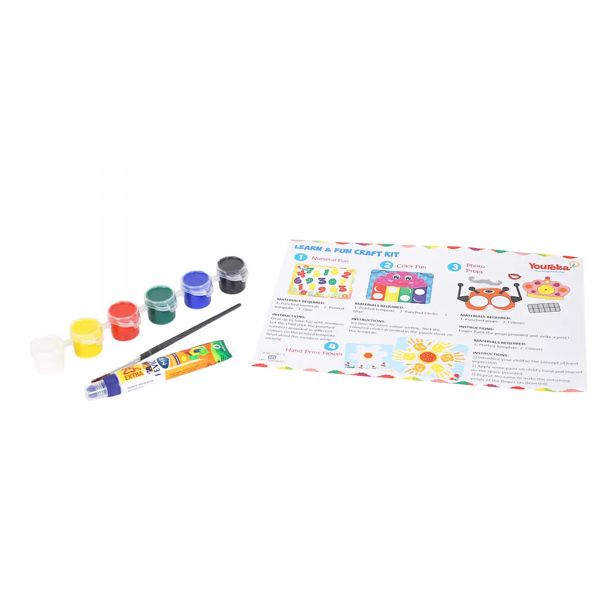 Youreka 4in1 Learn & Fun Craft Kit, 3Y+, Multicolour