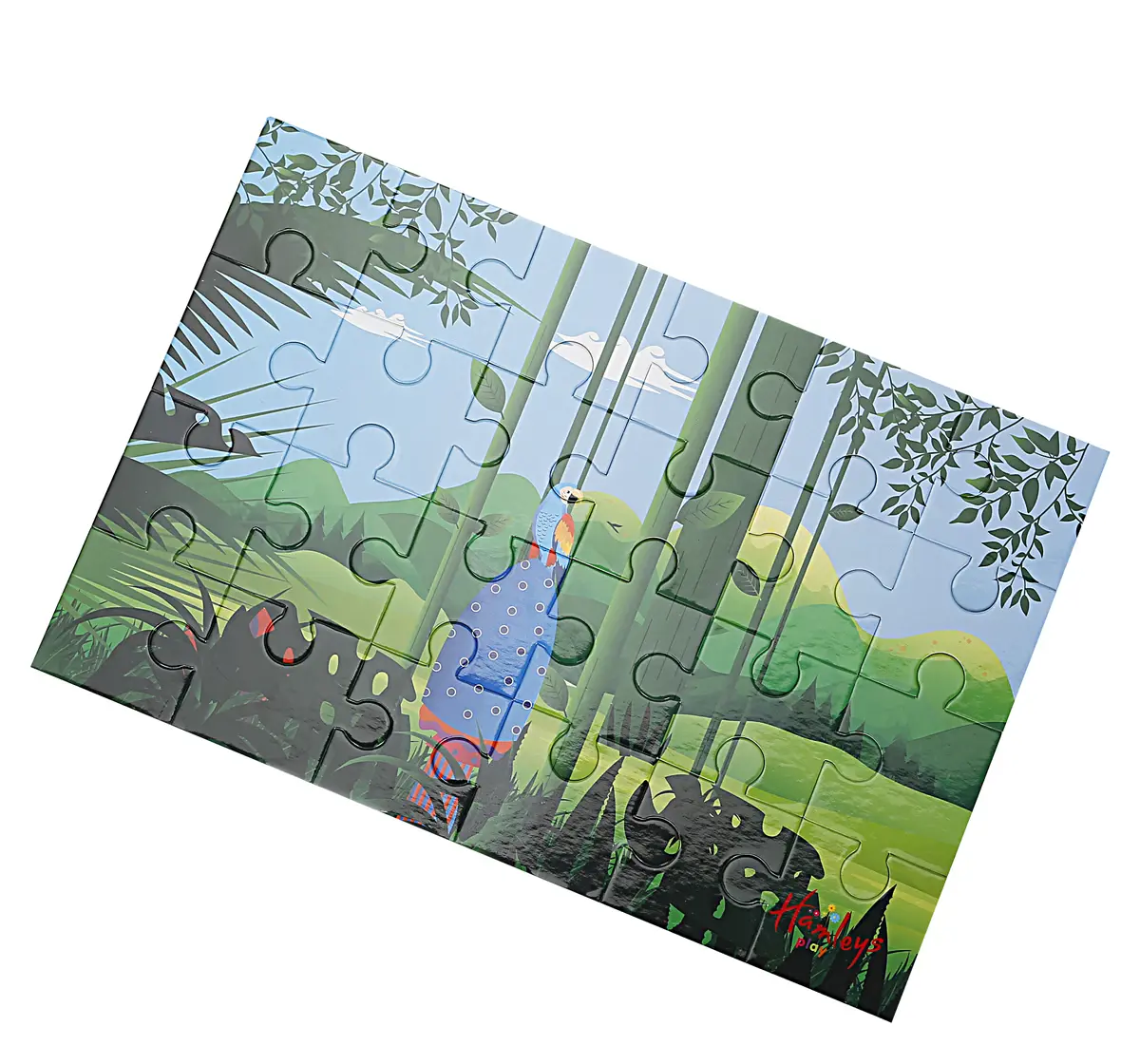 Hamleys Blue Parrot Floor Puzzle for kids 3Y+, Multicolour
