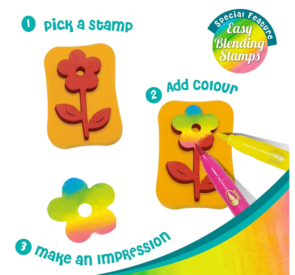 Imagimake Stamp Art Garden, 2Y+ (Multicolor)