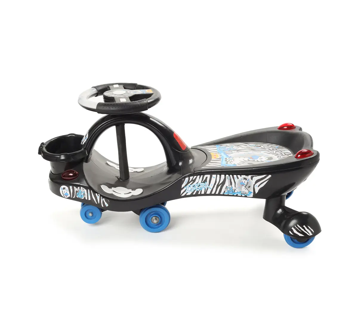 Toyzone Eco Zebra Mgic Ride-On Car Black, 2Y+