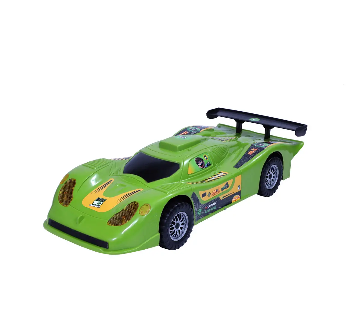 Toyzone Friction Powered Ben10 Racing Car Green, 2Y+