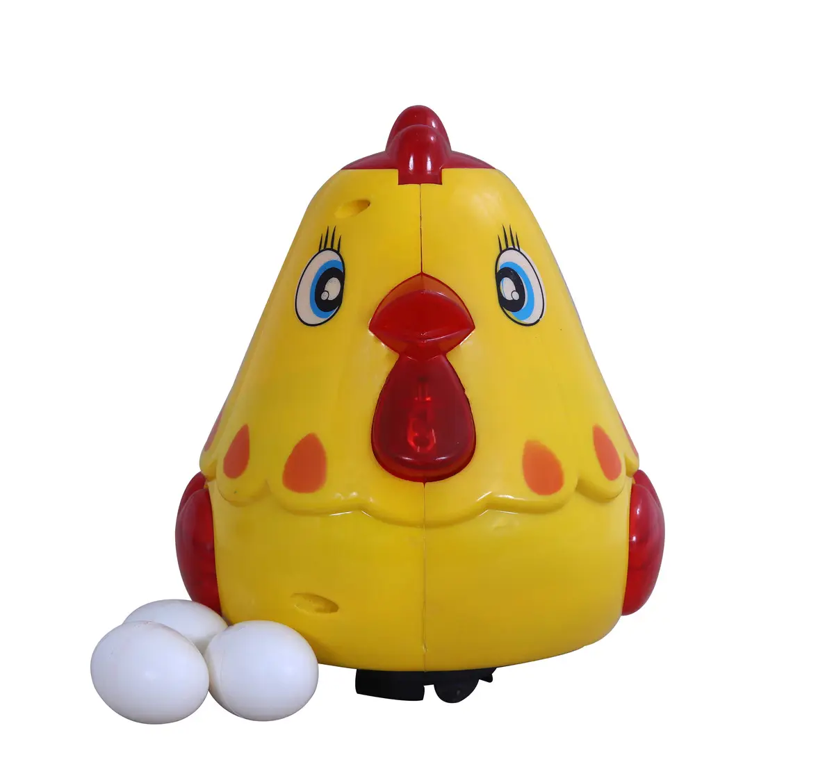 Toyzone Bump N Go Hen With Egg Toys Yellow, 12M+