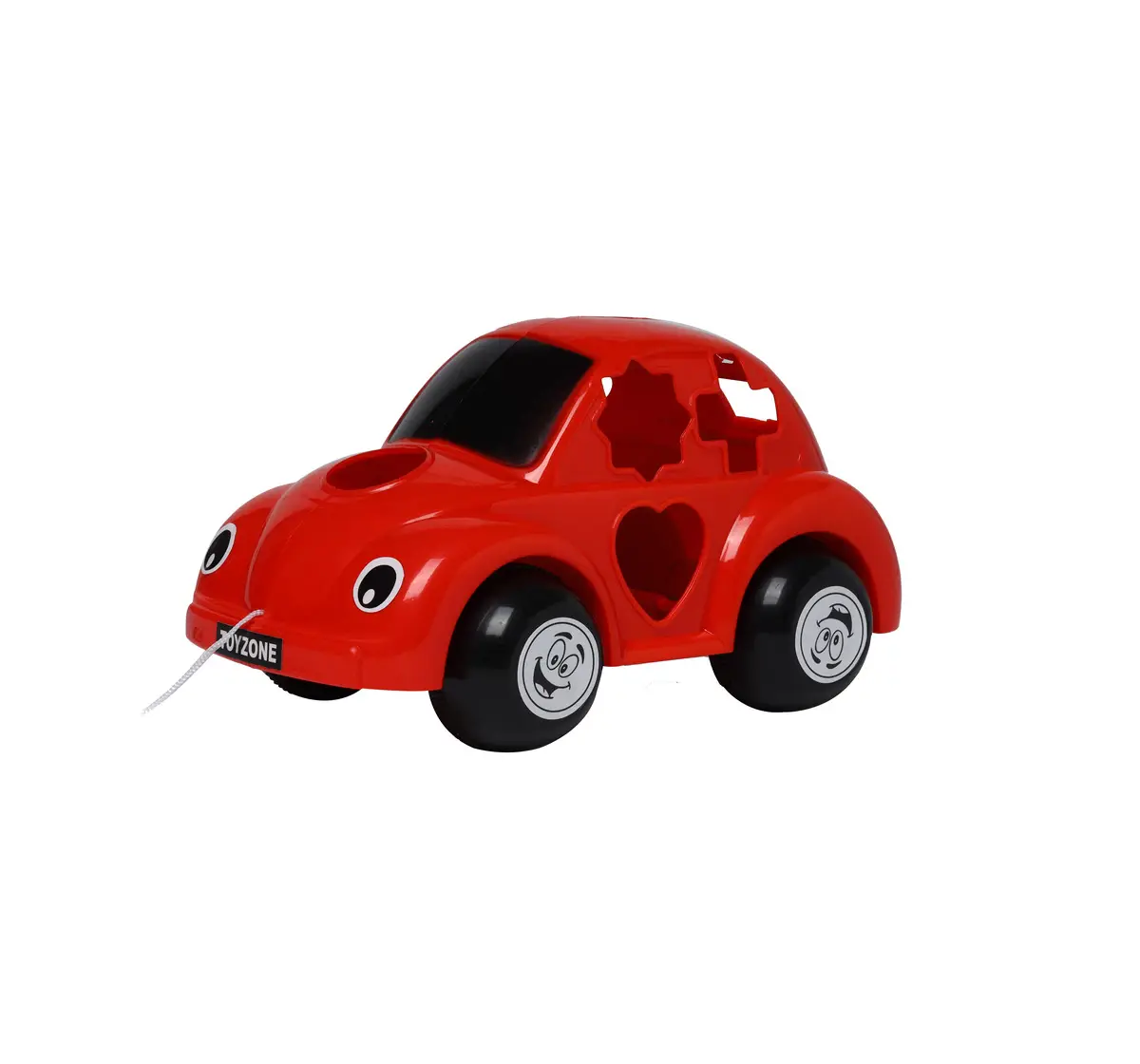 Toyzone Baby Car Pull Along Toy Red, 12M+