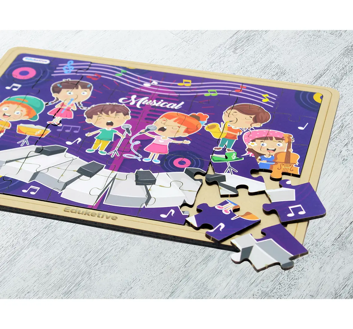 Eduketive PuzzleDecor The Musical Decorative 40 Pieces Jigsaw Puzzle with Stand Kids Age 3-9 Years Preschool