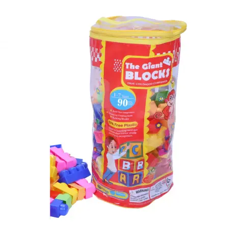 Toyzone The Giant Blocks 90 Pieces Multicolour, 3Y+