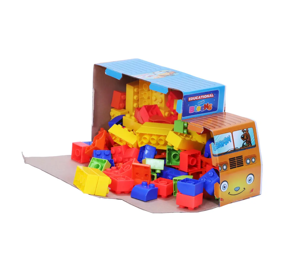 Toyzone Educational Bus Blocks Scooby Doo 111 Pieces Multicolour, 3Y+