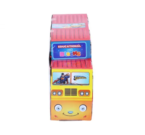Toyzone Educational Bus Blocks Superman 111 Pieces Multicolour, 3Y+