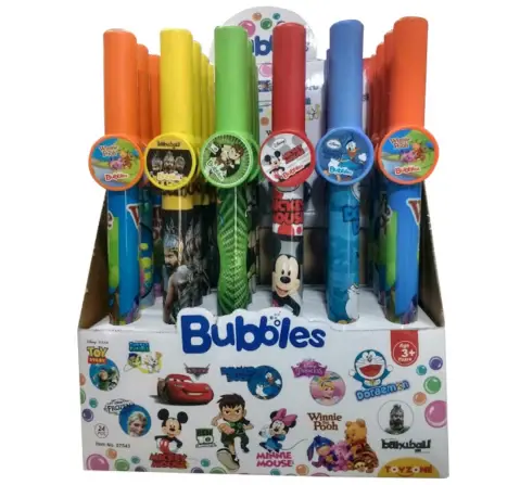 Toyzone Bubble Tubes 125 ml Assorted Multicolour, 3Y+