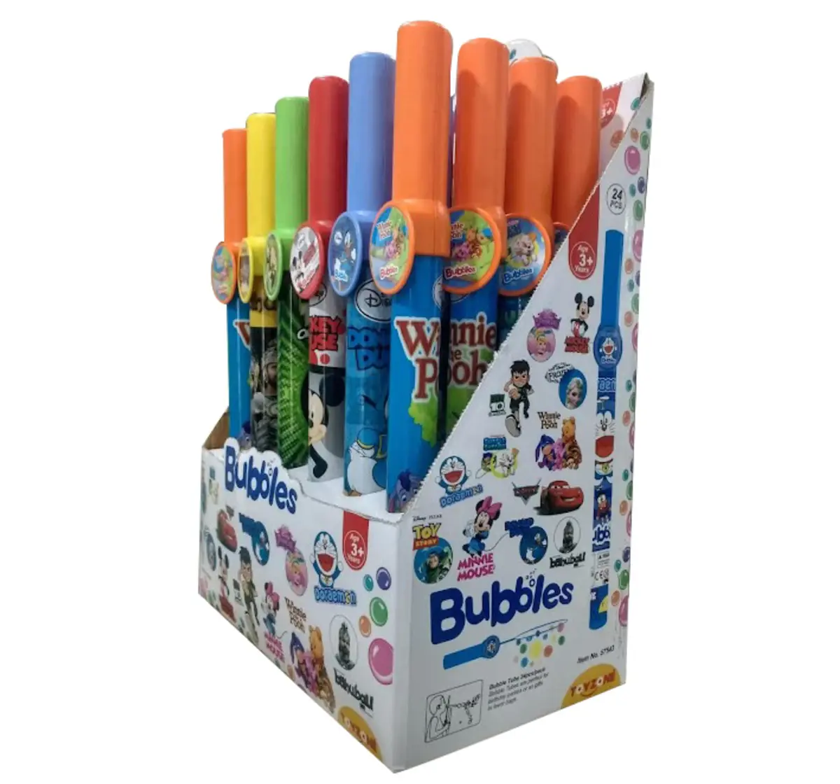 Toyzone Bubble Tubes 125 ml Assorted Multicolour, 3Y+