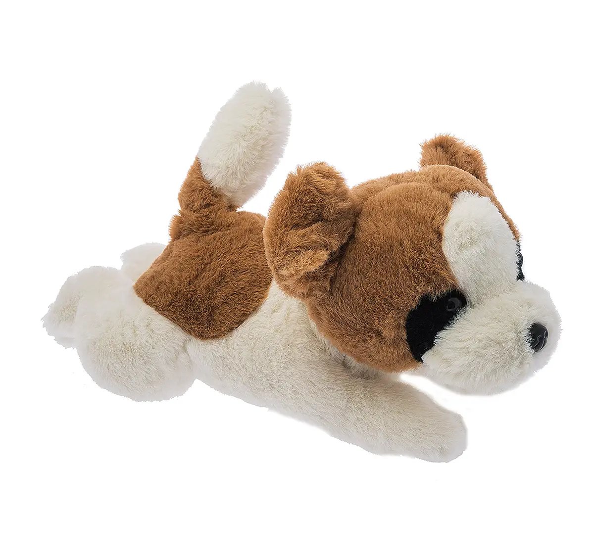 Dimpy Toys Lying Dog Dark Brown 40 Cm,  3Y+(Brown)