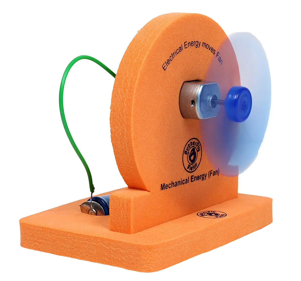 Butterfly Edufields DIY Windmill Waterwheel STEM Toy Battery operated Electric Fan, 5Y+