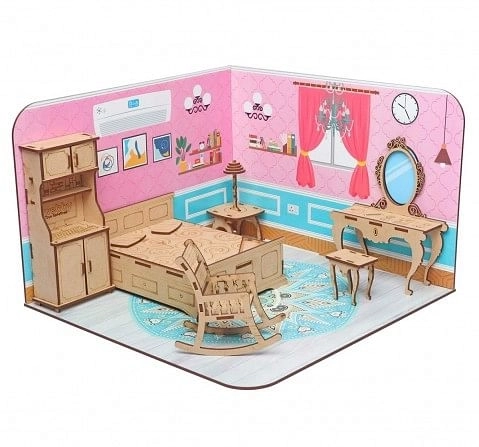Webby DIY Build & Paint Bedroom,  3Y+ (Multicolour)