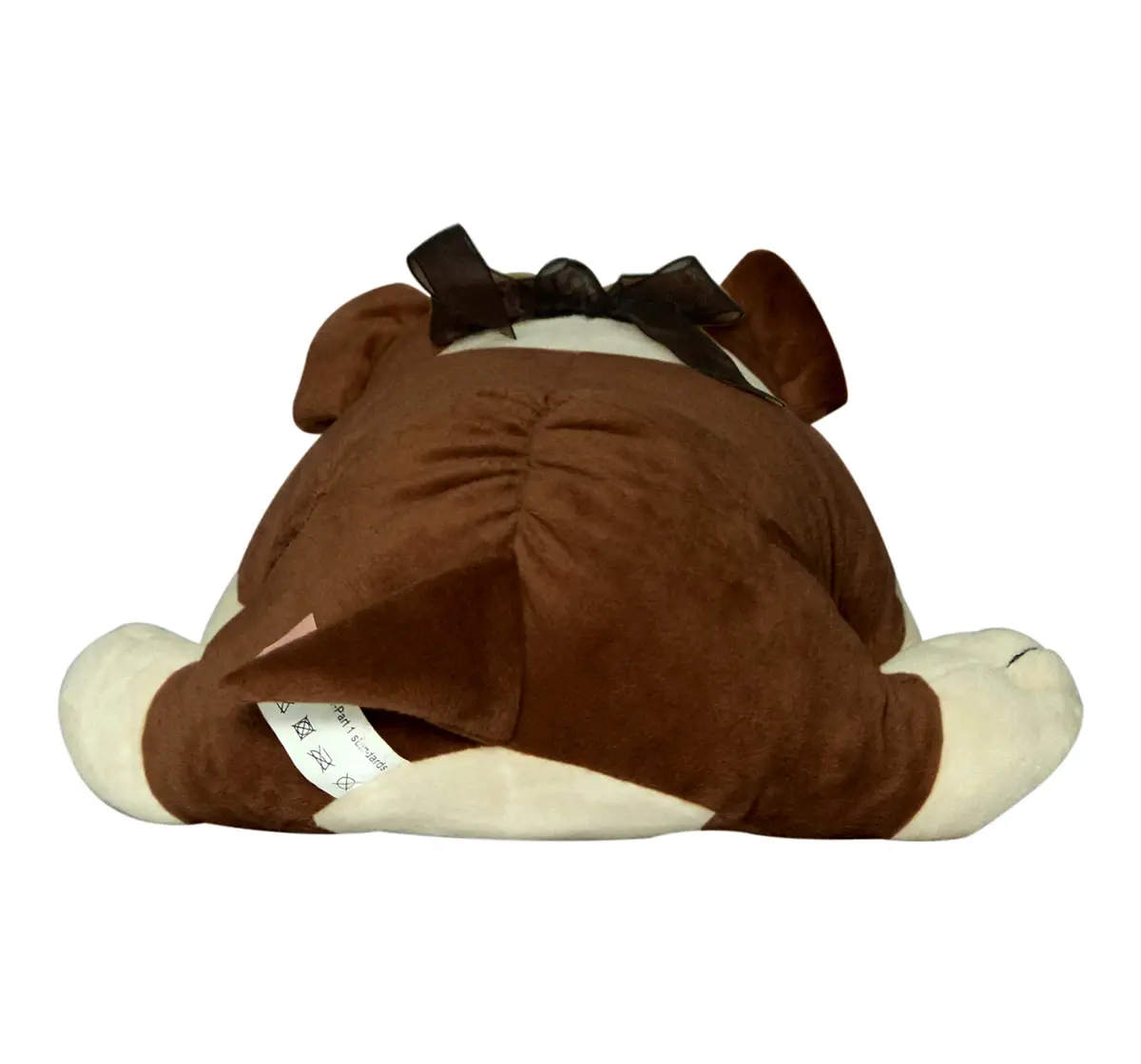 Soft Buddies Lying Bull Dog Large,  9M+ (Dark Brown)