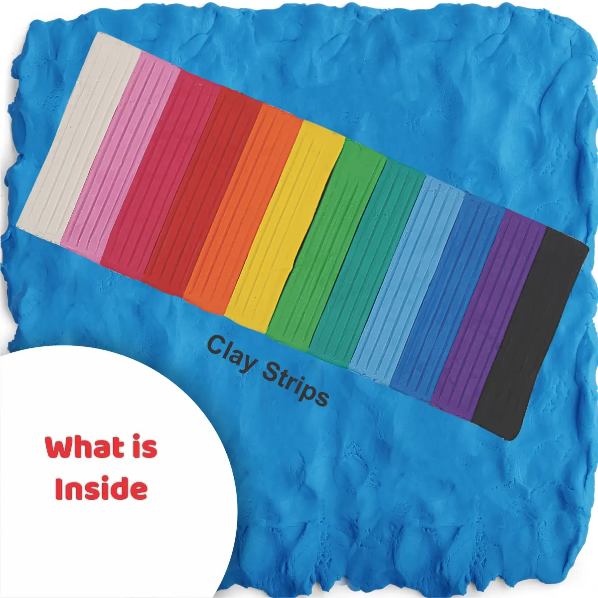COLOURUP Colourup Clay Play Dough Clay Set for Kids, 12 Strips, Multicolour, 4Y+