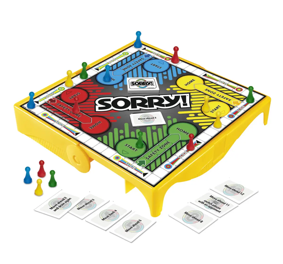 Hasbro Gaming Sorry! Grab and Go Board Game Mini Portable Game for 2 to 4 Players, 6Y+