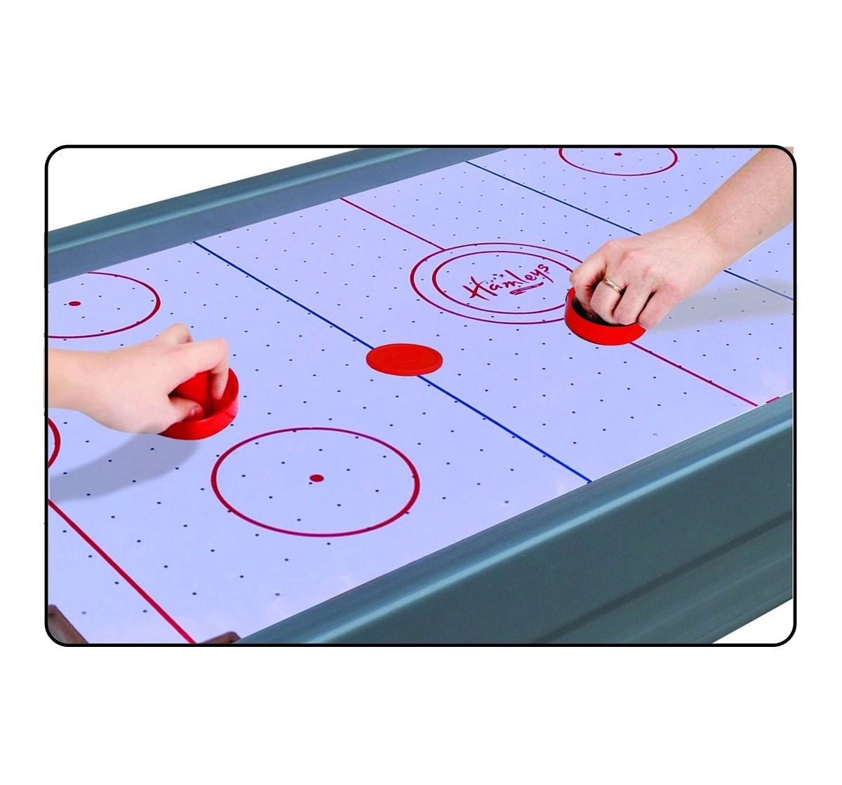 Hamleys Air Hockey Table with Adapter Electronic Game for Kids 3Y+, Multicolour