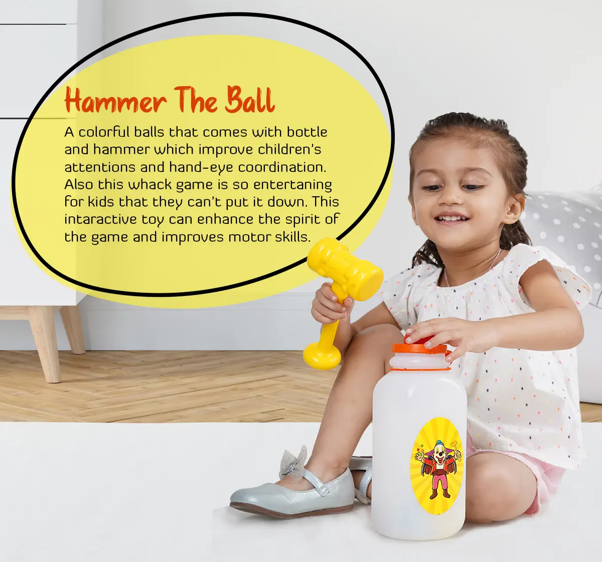 Ok Play Hammer The Ball Baby hammer rattles Multicolor 1Y+