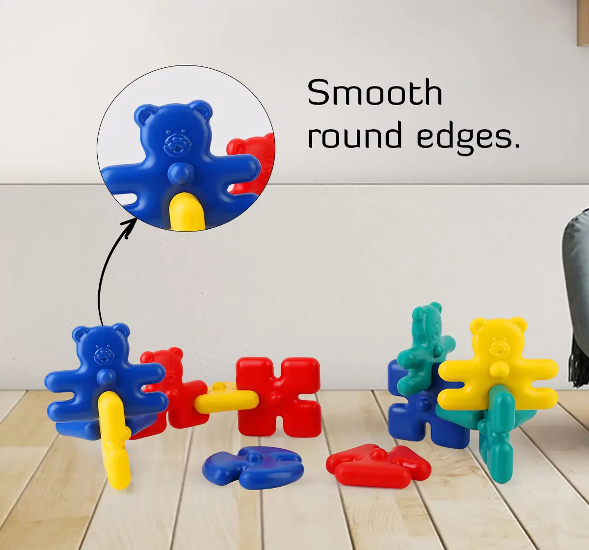 Ok Play Joy Link Set of 16 Assembled Shapes Linking toys Multicolor 18Y+