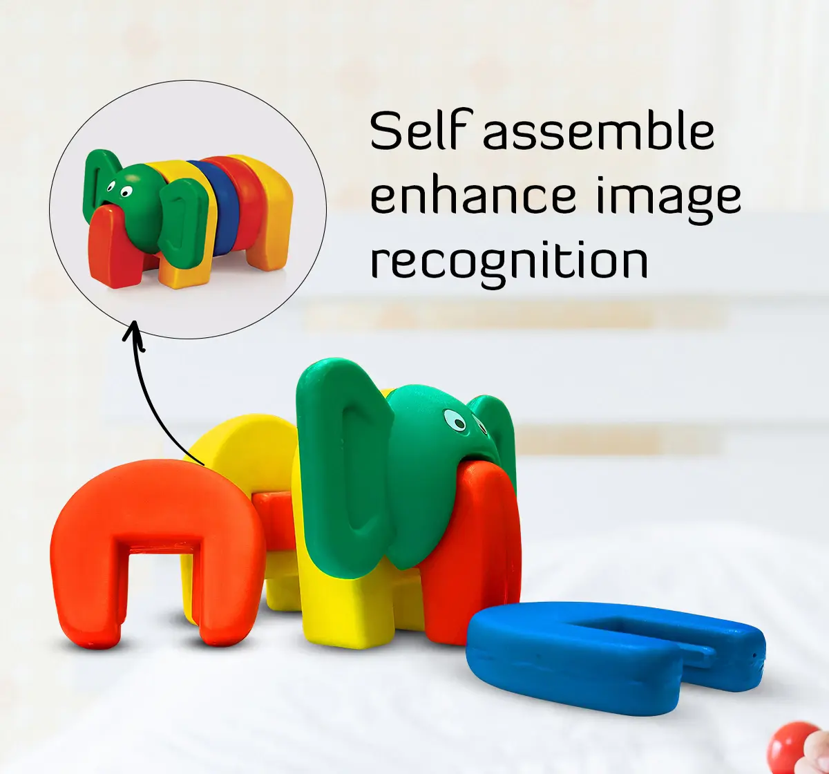 Ok Play My Pet Elephant Toy for toddlers Plastic elephant Multicolor 18M+