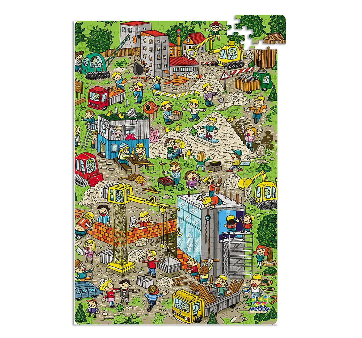 Webby Construction Site Puzzle 252pcs,  6Y+ (Multicolour)