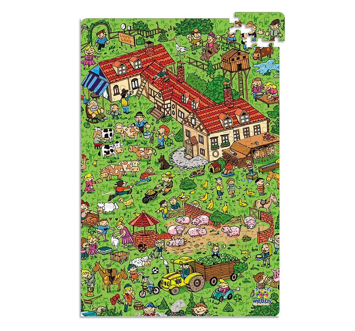 Webby Countryside Puzzle 252pcs,  6Y+ (Multicolour)