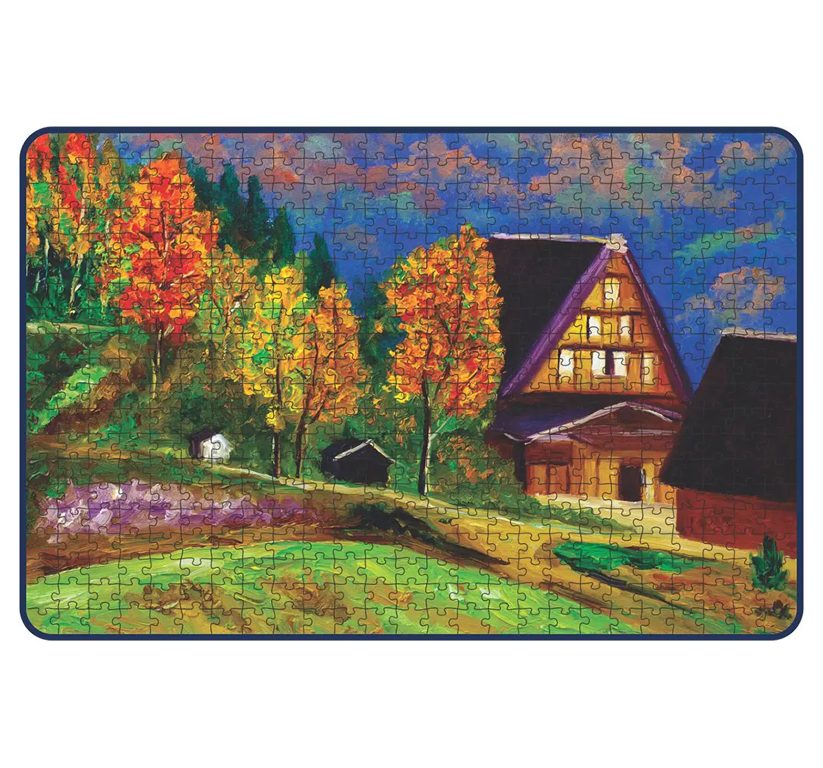 Webby Countryside Painting Puzzle 500pcs,  6Y+ (Multicolour)
